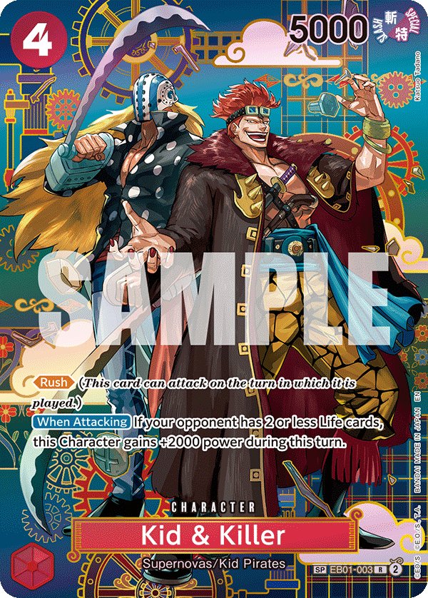 Carte EB01-003 du One Piece Card Game (version parallèle)