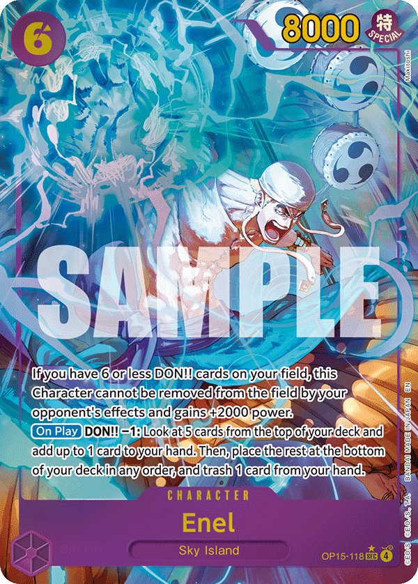 Carte OP15-118 du One Piece Card Game (version parallèle)