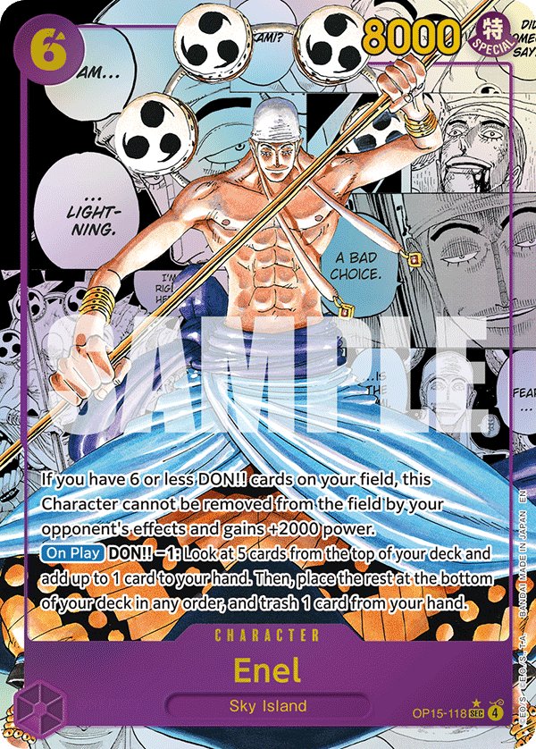 Carte OP15-118 du One Piece Card Game (version parallèle)