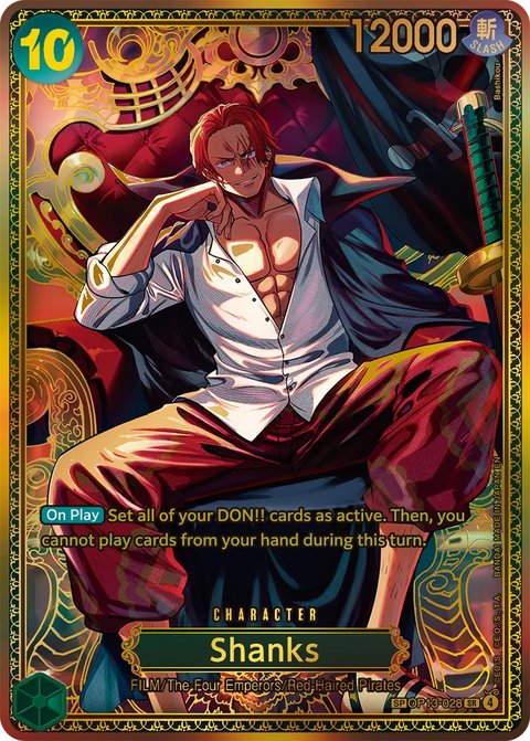 Gold SP card Shanks (OP13-028)