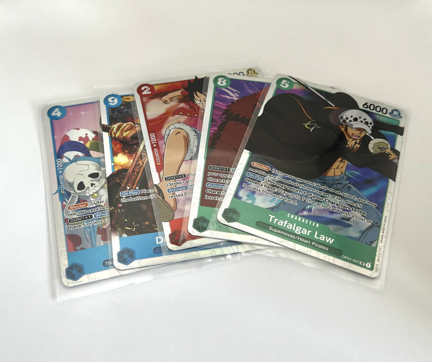 Lot de 5 SR - OP01 - Romance Dawn