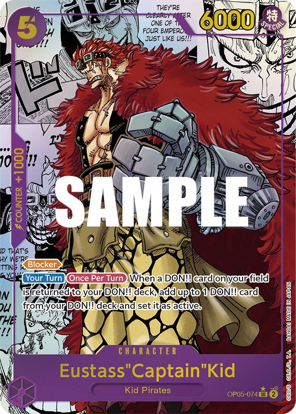 Eustass"Captain"Kid (Carte Mangas OP05 - Awakening of the New Era)