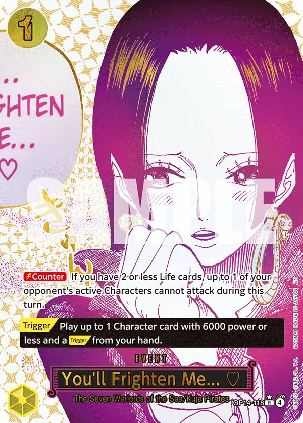 Carte OP14-118 du One Piece Card Game (version parallèle)