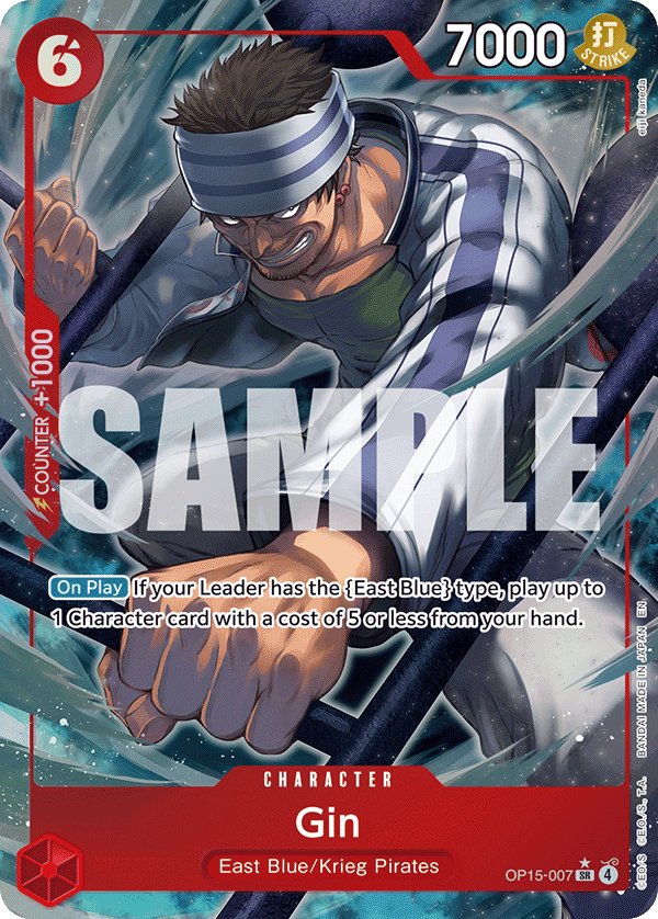 Carte OP15-007 du One Piece Card Game (version parallèle)