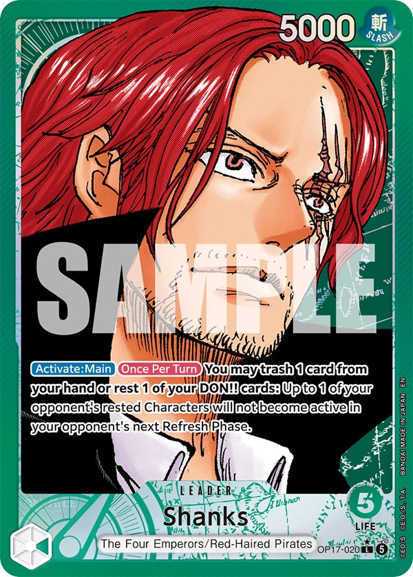 Carte leader OP17-020 Shanks, version parallèle