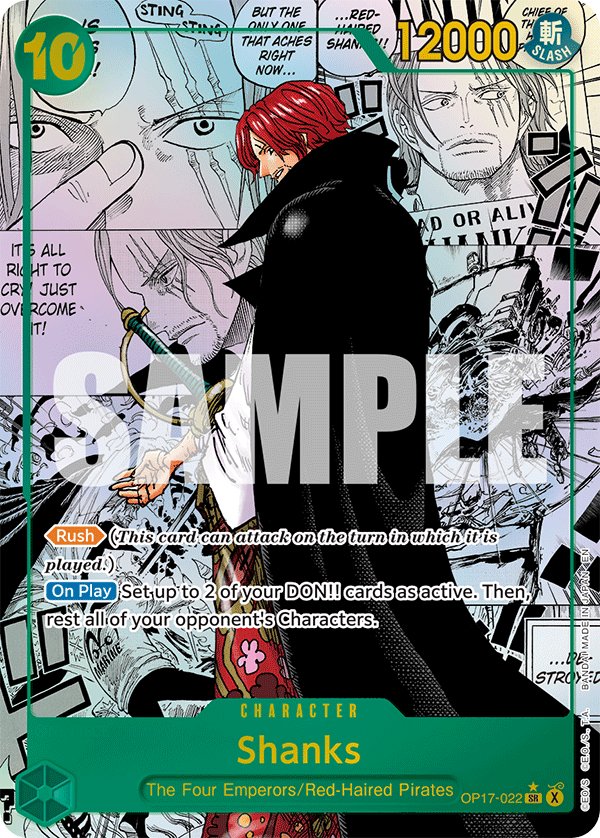 Carte OP17-022 Shanks, version parallèle
