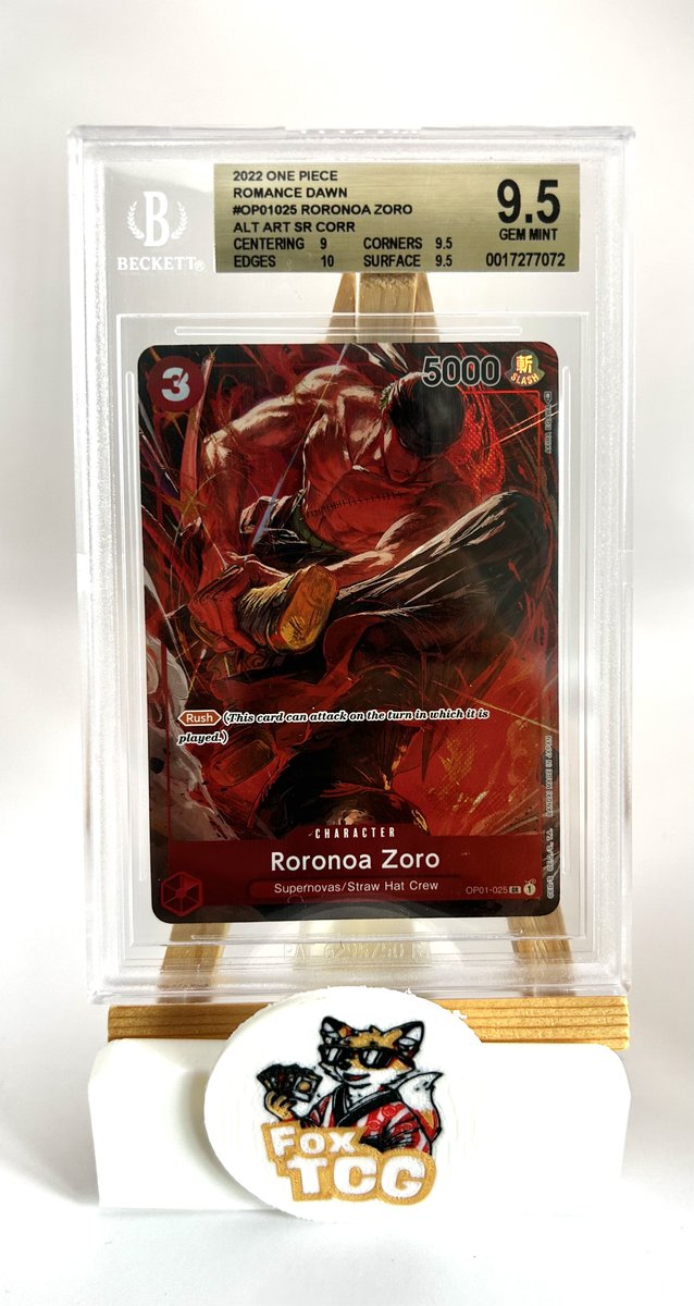 Roronoa Zoro (Alt. Art) Beckett 9.5
